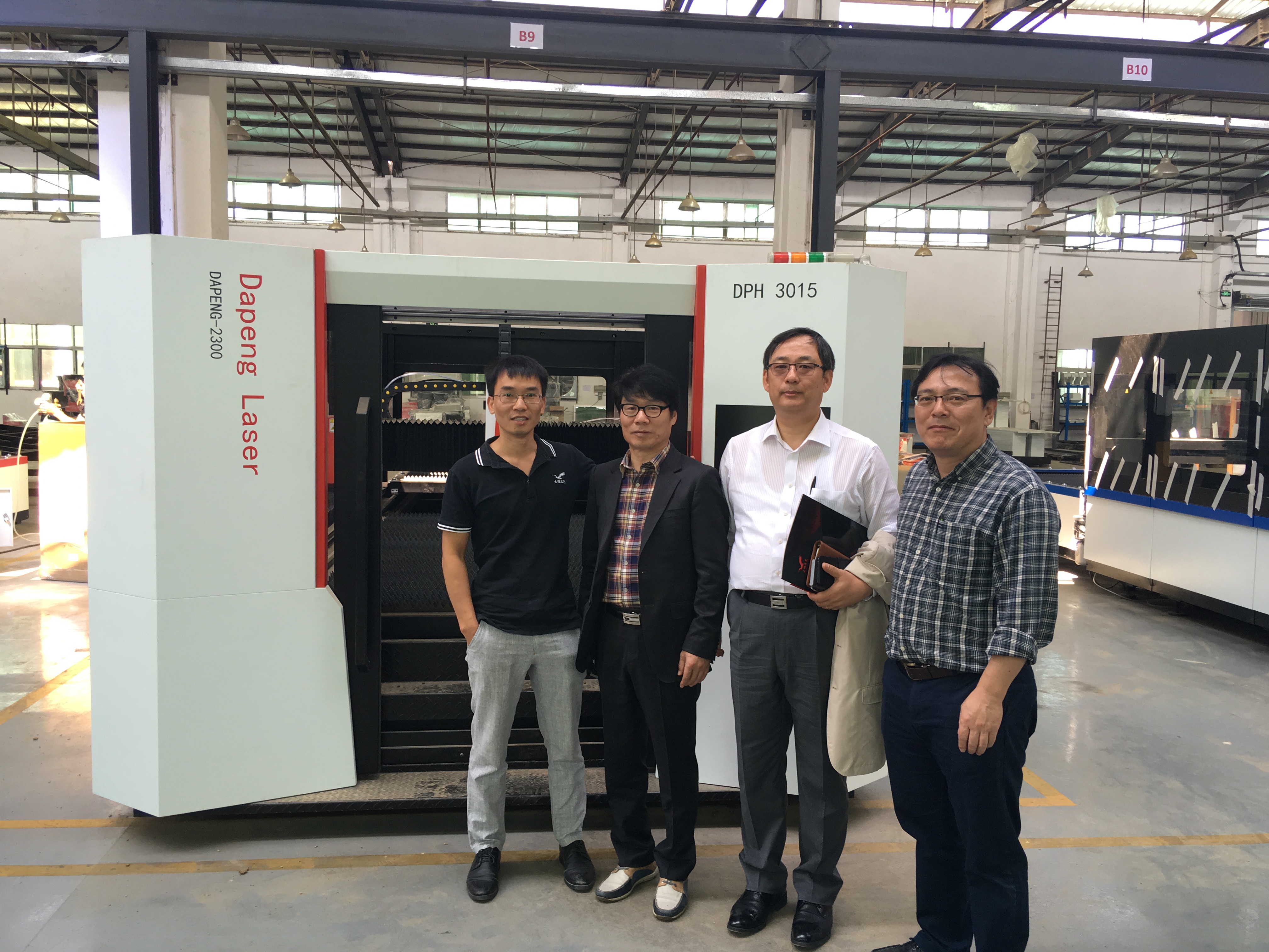 South Korea customer visiting dapeng laser in 2017, Oct