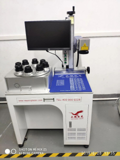 Double-head eight-station laser marking machine