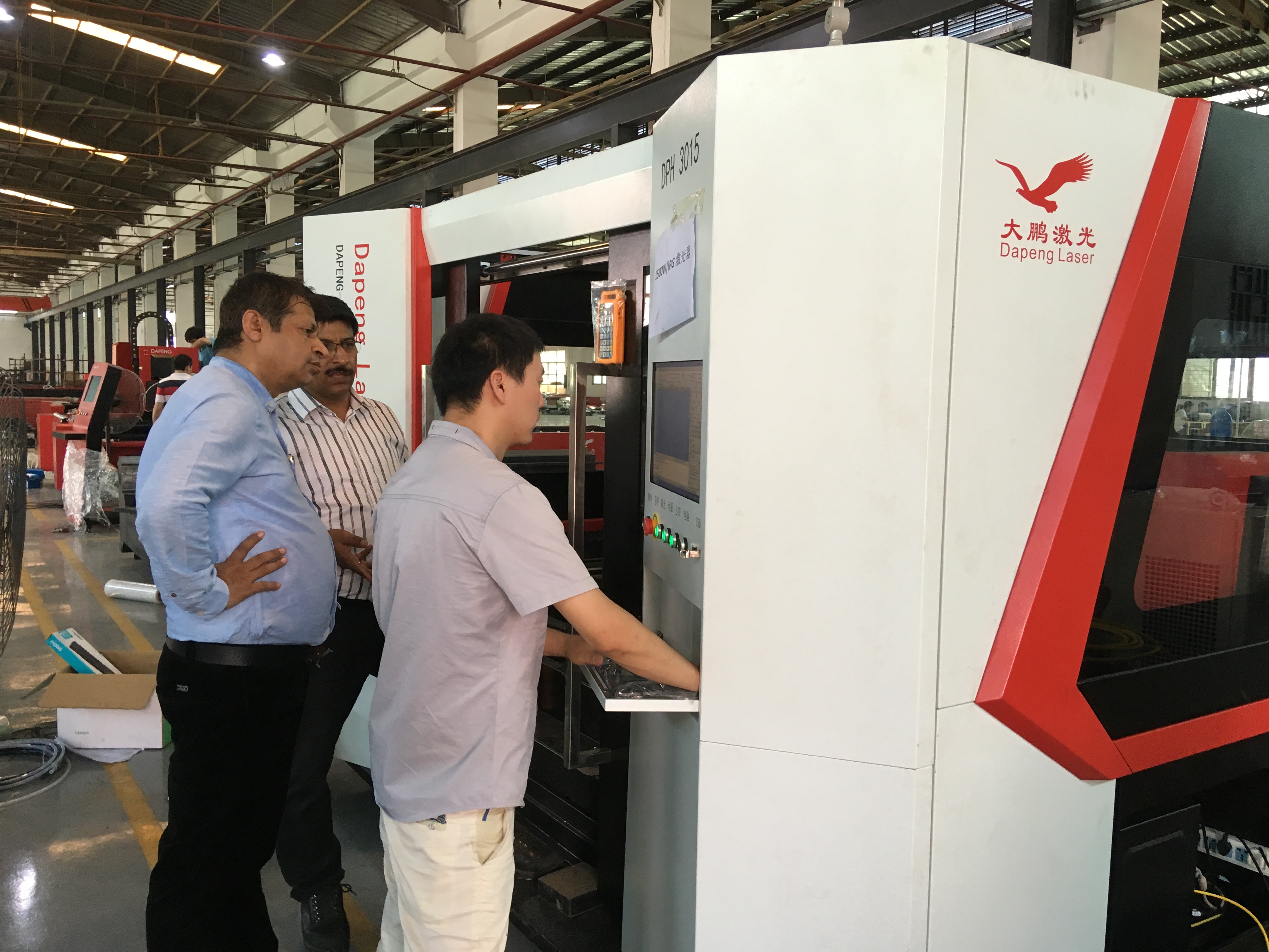 India customer visiting dp laser 2017-6-5 2