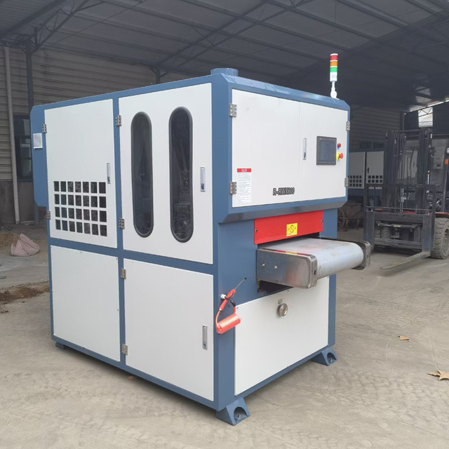 Aluminium Metal Stainless Sheet Wide Belt Sanding Polishing Deburring Machine