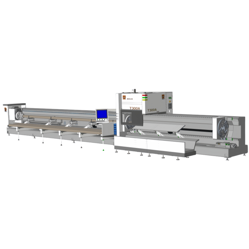 6000W 7m Length 360 Three-Chuck Fiber Laser Tube Cutting Machine for 360mm Round Tubes