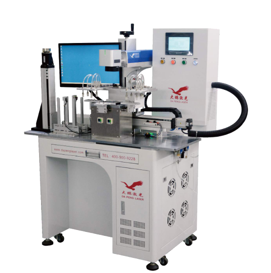 Automatic loading and unloading laser marking machine for block parts (1)