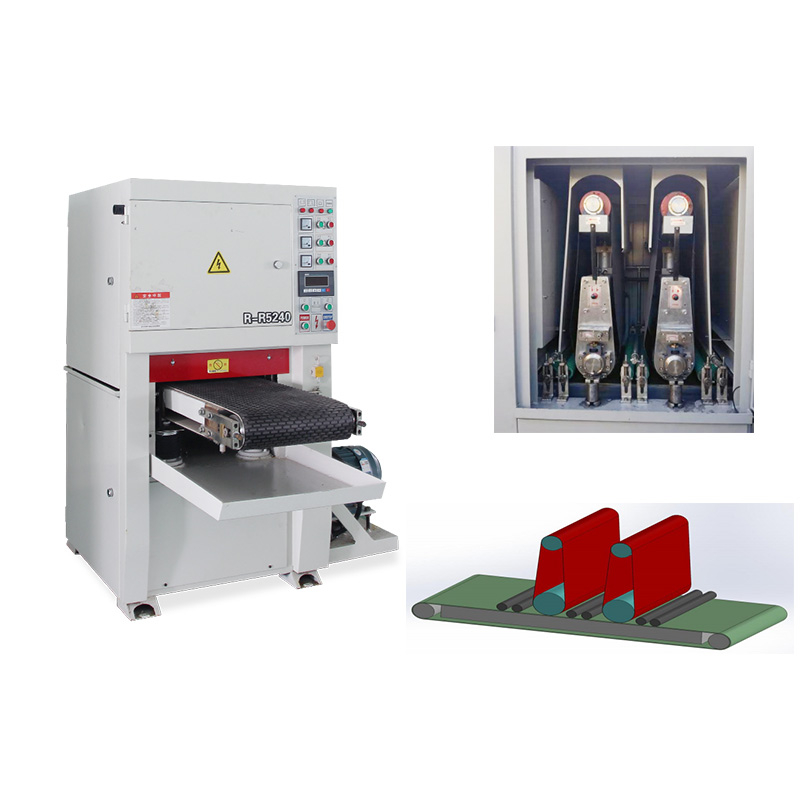 400mm Wet Wide Belt Sander Sanding Machine for Laser-Cut And Stamped Sheet Metal