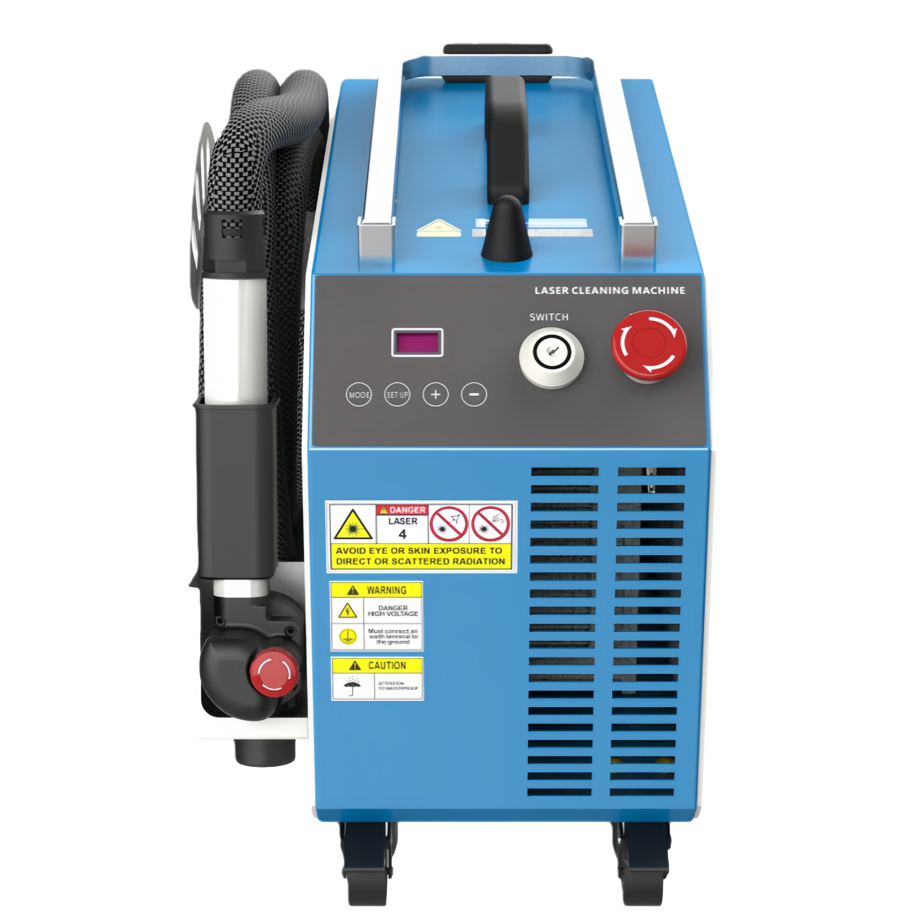 200W Air-Cooled Pulsed Laser Cleaning Machine Portable Handheld Laser System for Mold Residue, Carbon Black & Release Agent Removal