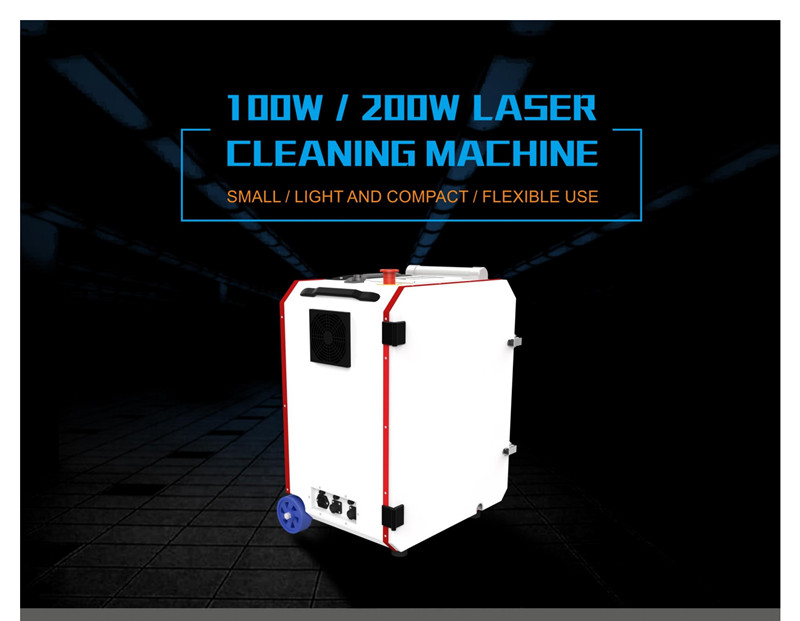 Valise personnalisée 200W Portable Laser Cleaning Machine