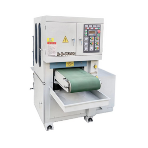 Three-Station Deburring, Edge Rounding & Polishing Machine with Two Sanding Belts & Nylon Fiber Wheel