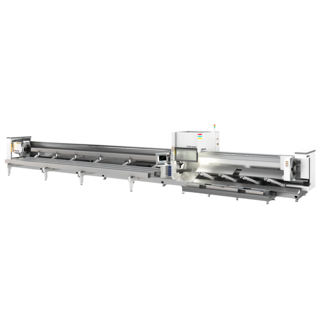 12000W Fiber Laser Tube Cutting Machine 9-Meter Heavy-Duty with 360mm Triple Chuck + Bevel Cutting Function