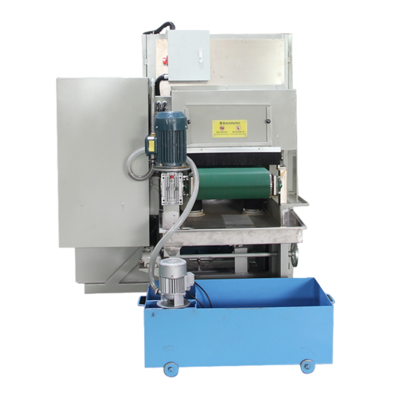 RRRP5440C Wet Wide Belt Sander | Magnetic Conveyor | 4-Station Sanding Machine for Metal Finishing