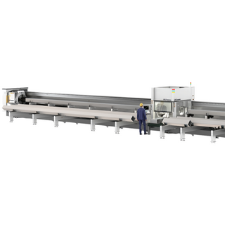 6000W Fiber Laser Tube Cutting Machine12m 520mm Chuck 3 Chuck