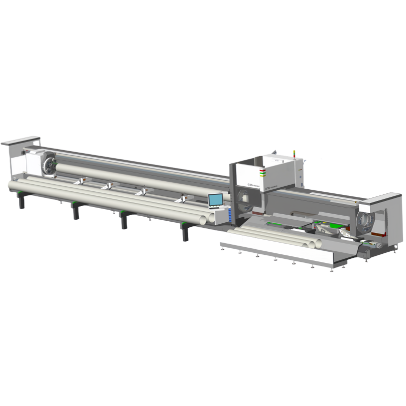 12000W Fiber Laser Tube Cutting Machine 9-Meter Heavy-Duty with 360mm Triple Chuck + Bevel Cutting Function