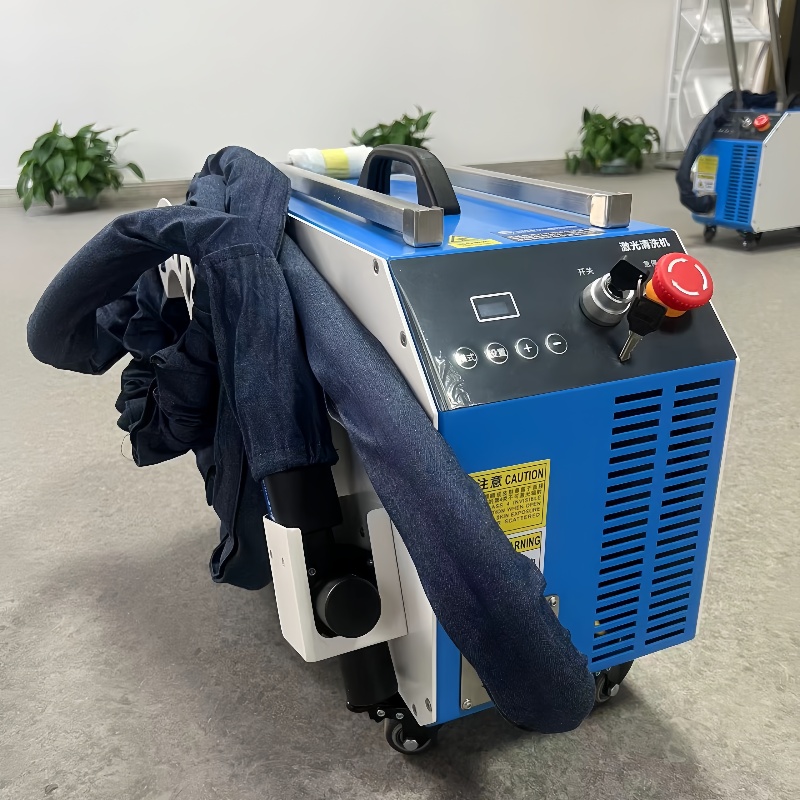 Air Cooling Pulsed Laser Cleaning Machine 50W Portable Laser Rust Removal Cleaner for Metal Laser Paint Removal