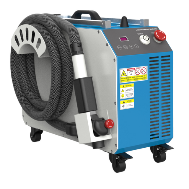 300W Air-Cooled Portable Pulsed Laser Cleaning Machine For Shoe Mold Cleaning